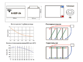 Свинцово-кислотный тяговый гелевый аккумулятор RuTrike 6-DZF-24 (12V24A/H C2) - Фото 4